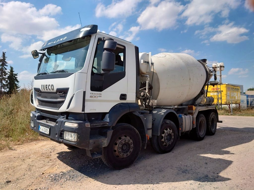 Liebherr  on chassis IVECO Trakker 400 8x4 concrete mixer truck