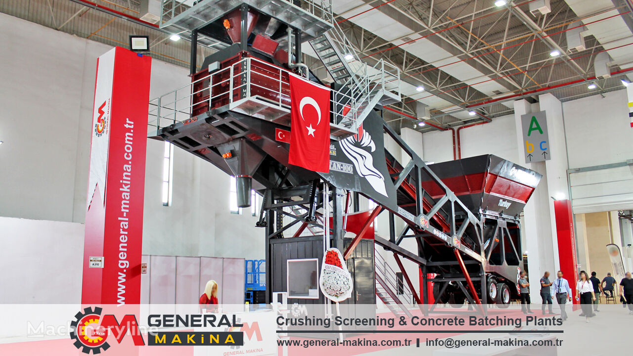 new General Makina Mobile Concrete Plant Turkey