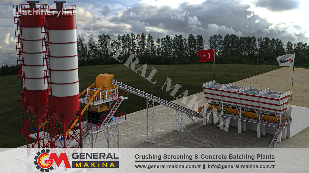 new General Makina NEW TITAN 100 m3/h Ready Concrete Mix Plant concrete plant