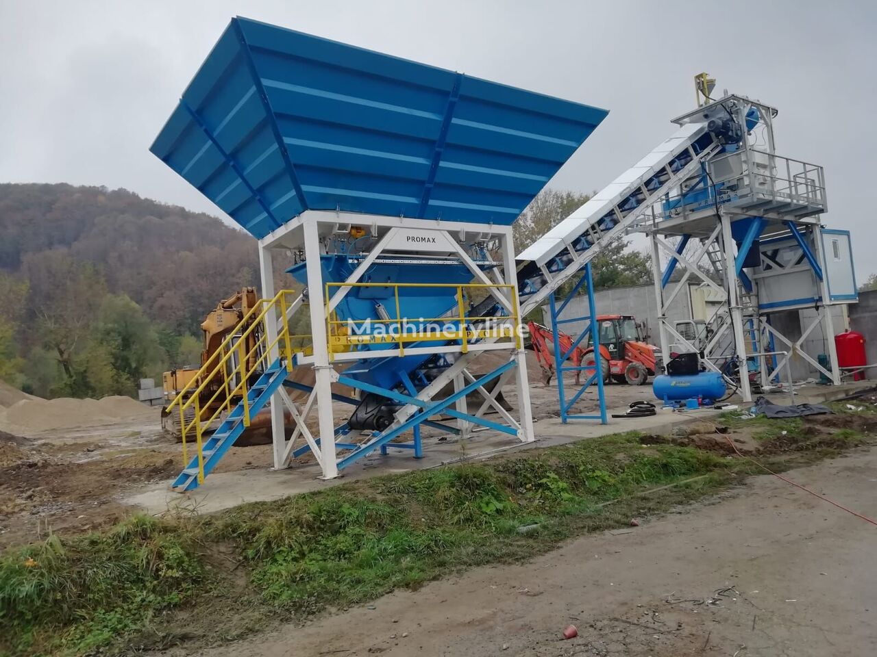 new PROMAX Compact Concrete Batching Plant PROMAX C60-SNG PLUS (60m³/h) concrete plant