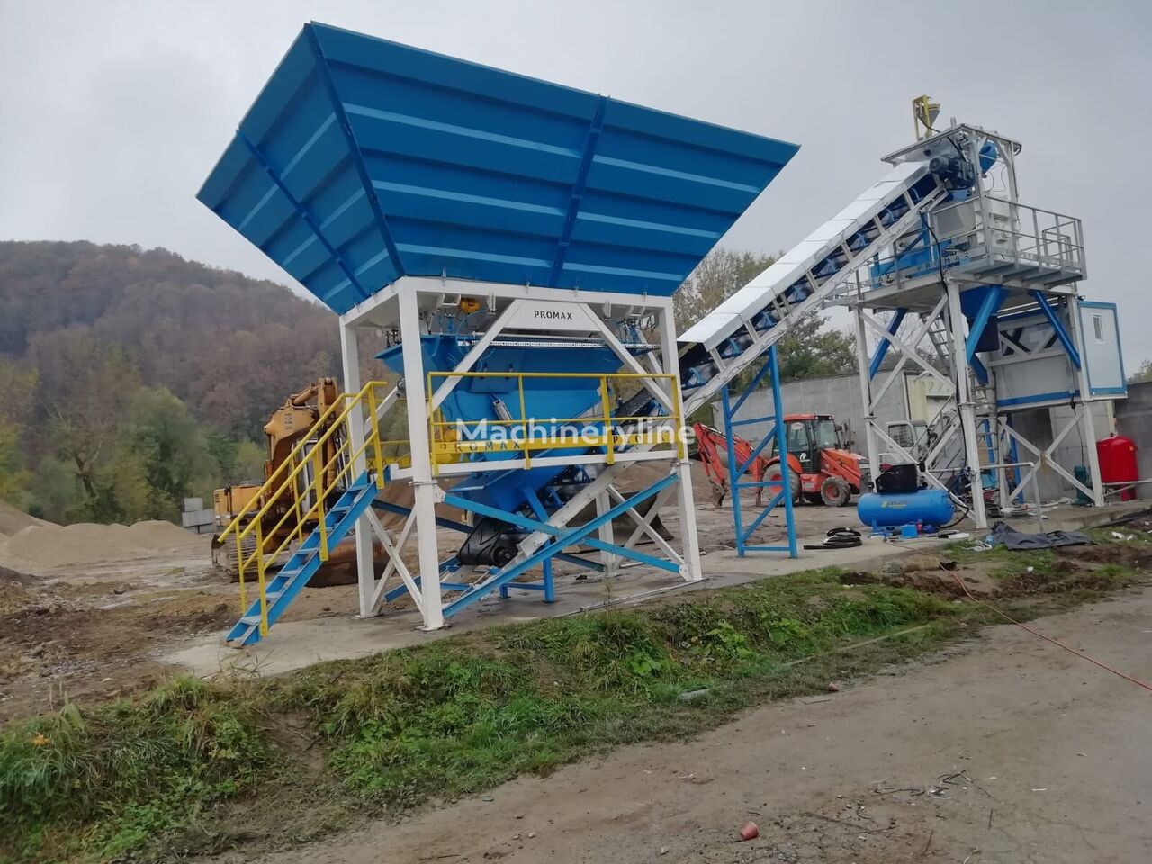 new Promax Compact Concrete Batching Plant PROMAX C60 SNG PLUS(60m³/h) concrete plant