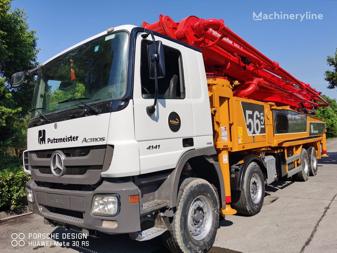 Putzmeister M56-5RZ M56-5 on chassis Mercedes-Benz 4141 concrete pump