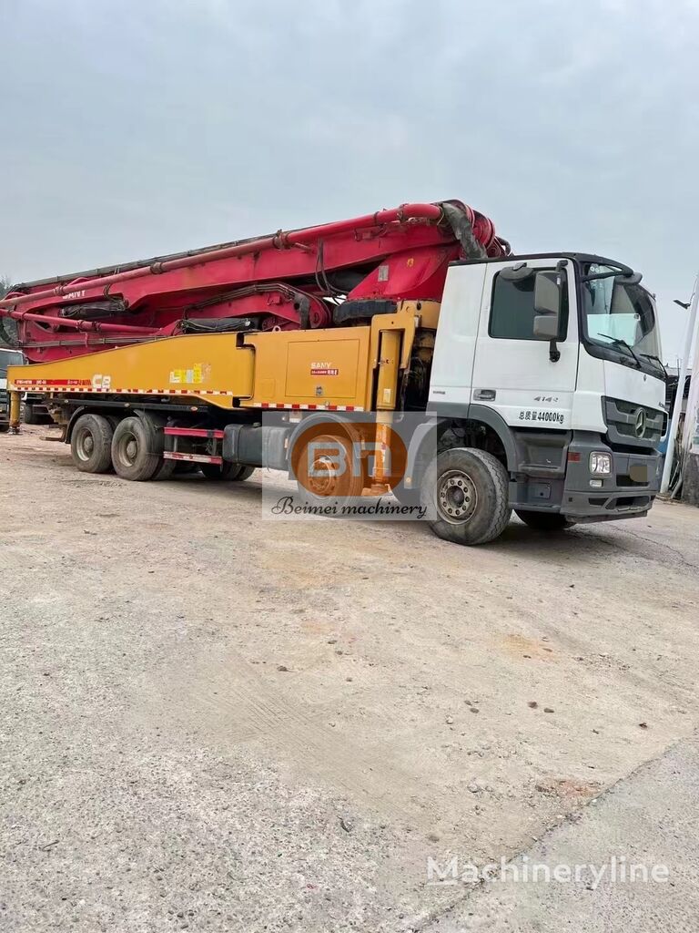 Sany 2019 Sany 52m used concrete pump truck in stock  on chassis Mercedes-Benz Benz Actros 4141