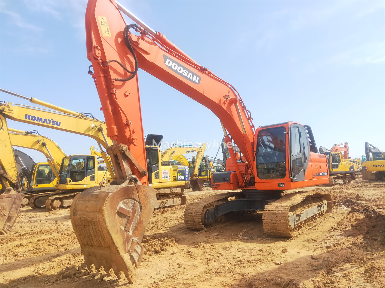 Doosan DX225LC tracked excavator