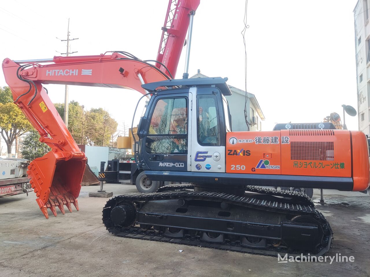 Hitachi ZX250 tracked excavator