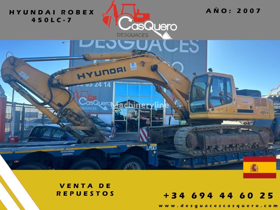Hyundai ROBEX 450LC-7 tracked excavator for parts