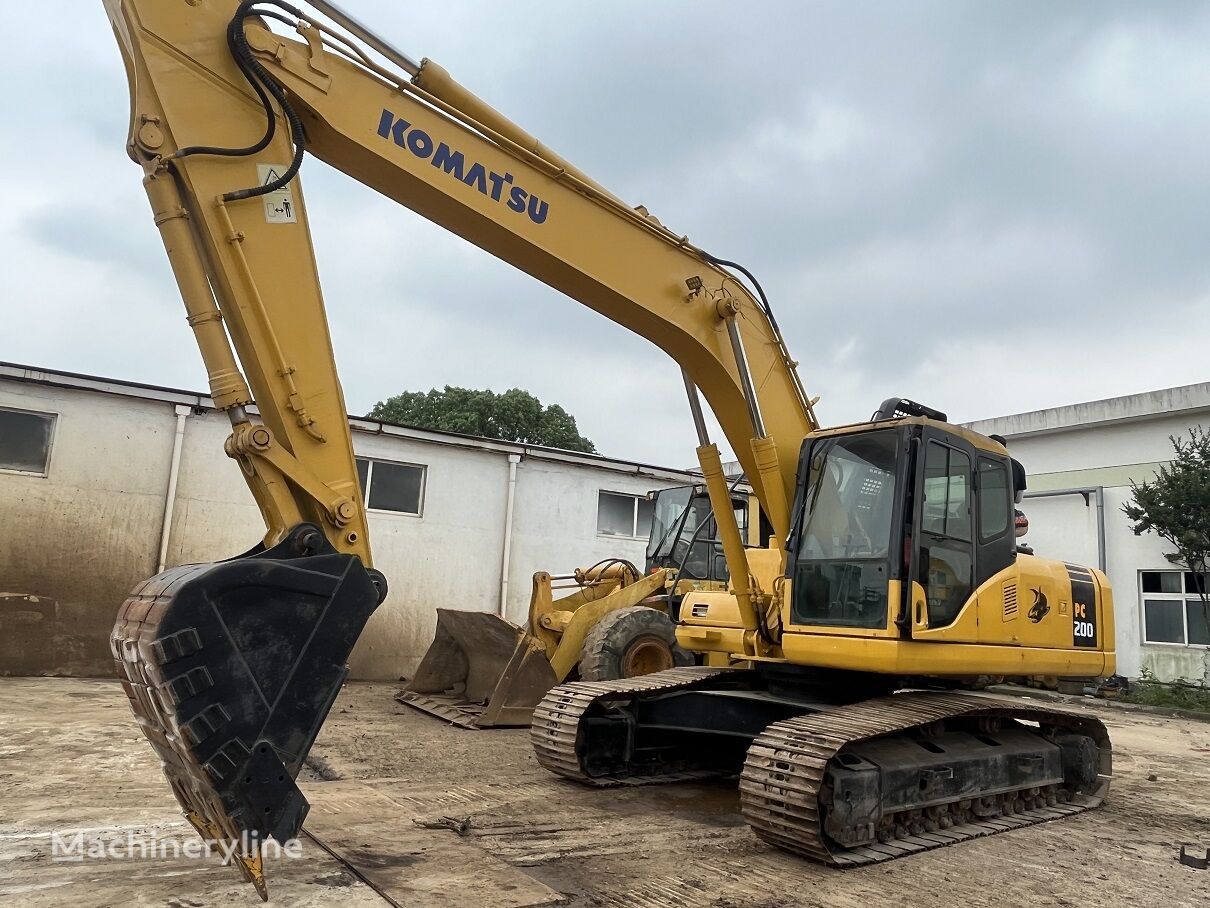 Komatsu PC200-7 tracked excavator