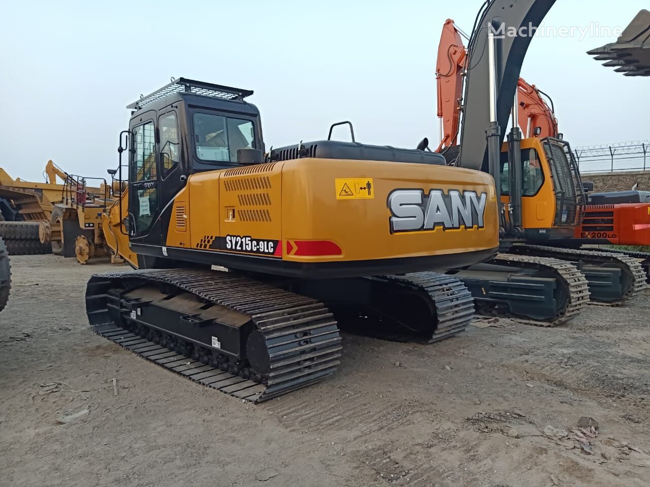 new Sany SY 215 tracked excavator