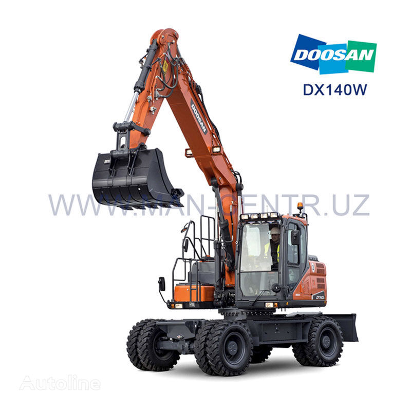 Doosan DX140W wheel excavator