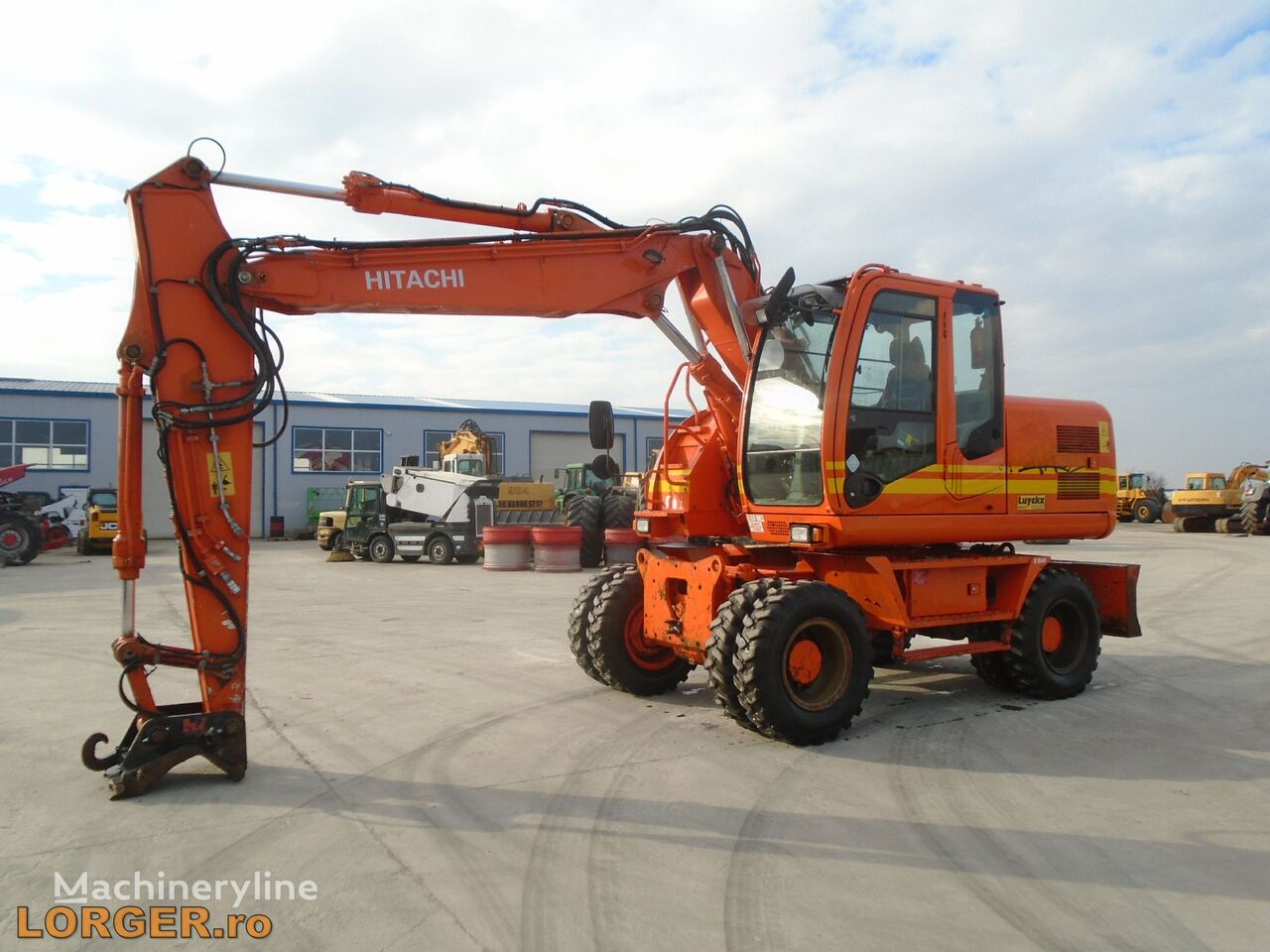 Hitachi ZX140w-3 wheel excavator