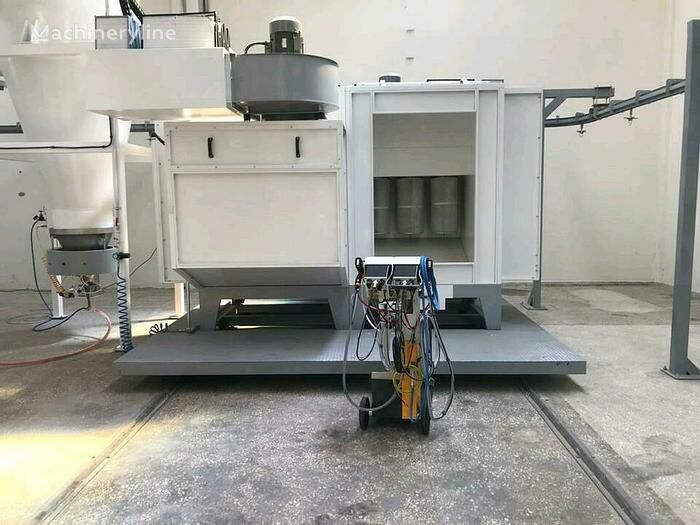 new Powder booth with air circulation system (German made) metal powder coating machine