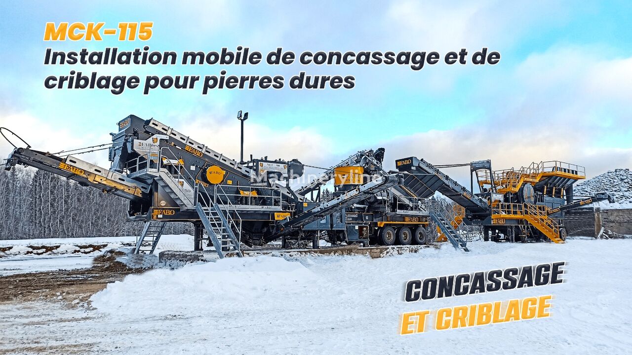 new FABO MCK-115 INSTALLATION DE CONCASSAGE ET DE CRIBLAGE MOBILE crushing plant