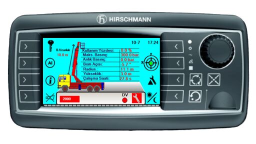 Hirschmann PLATFORM MOMENT KONTROL SİSTEMİ load moment indicator for bucket truck